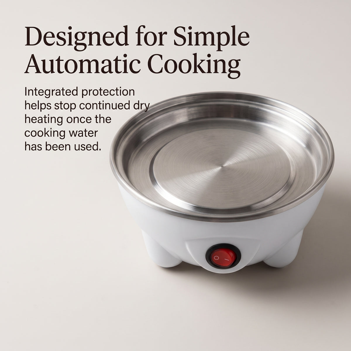 Compact 7-Egg Electric Steamer with Automatic Shutoff