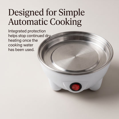 Compact 7-Egg Electric Steamer with Automatic Shutoff
