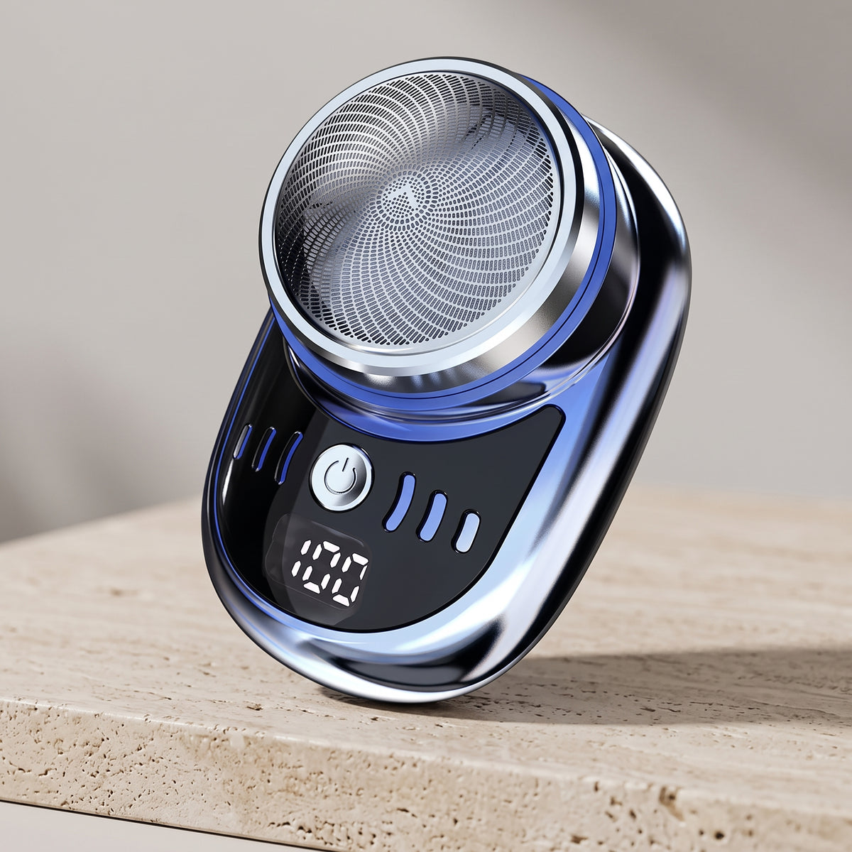 Compact Electric Rotary Shaver with Flex Mesh Head & Digital Display