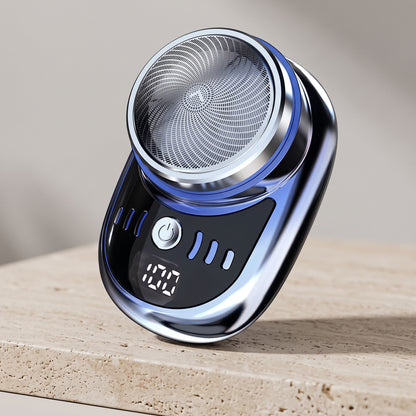Compact Electric Rotary Shaver with Flex Mesh Head & Digital Display