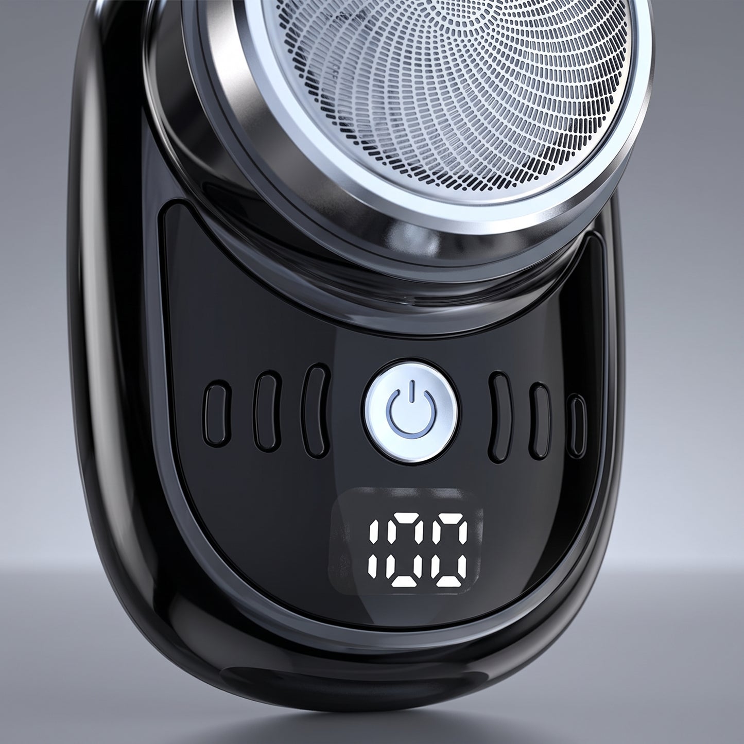Compact Electric Rotary Shaver with Flex Mesh Head & Digital Display
