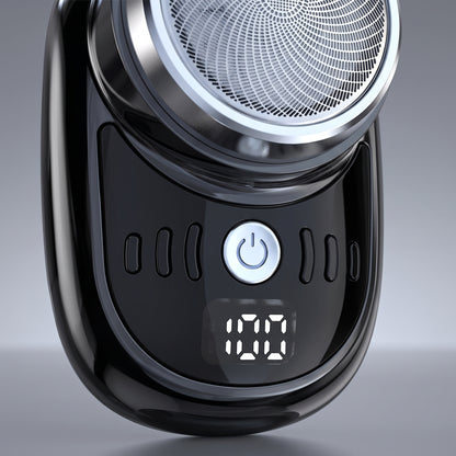 Compact Electric Rotary Shaver with Flex Mesh Head & Digital Display