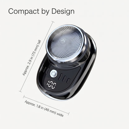 Compact Electric Rotary Shaver with Flex Mesh Head & Digital Display