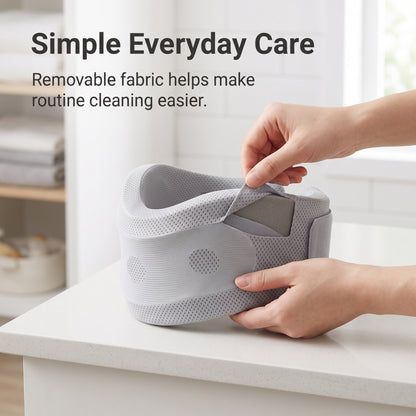 Contoured Foam Neck Support Collar with Adjustable Wraparound Fit