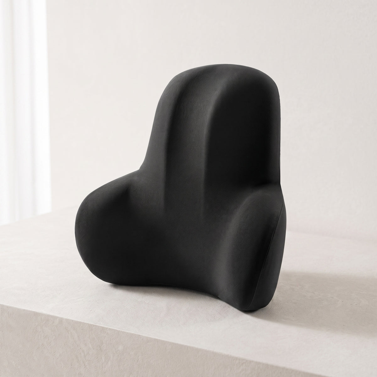 Contoured Memory Foam Lumbar Support Cushion for Office & Car