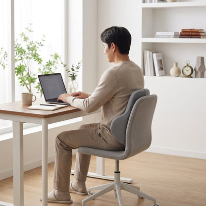 Contoured Memory Foam Lumbar Support Cushion for Office & Car
