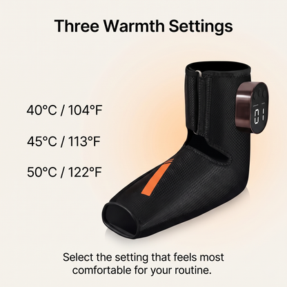 Cordless Heated Air Compression Foot & Ankle Massager