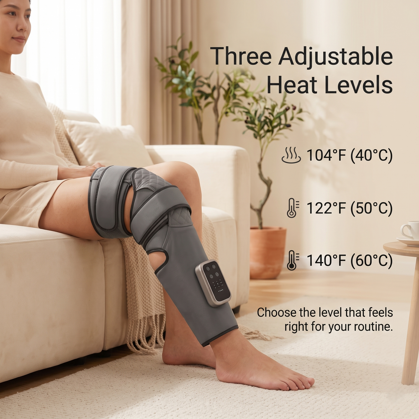 Cordless Heated Wraparound Leg Massager