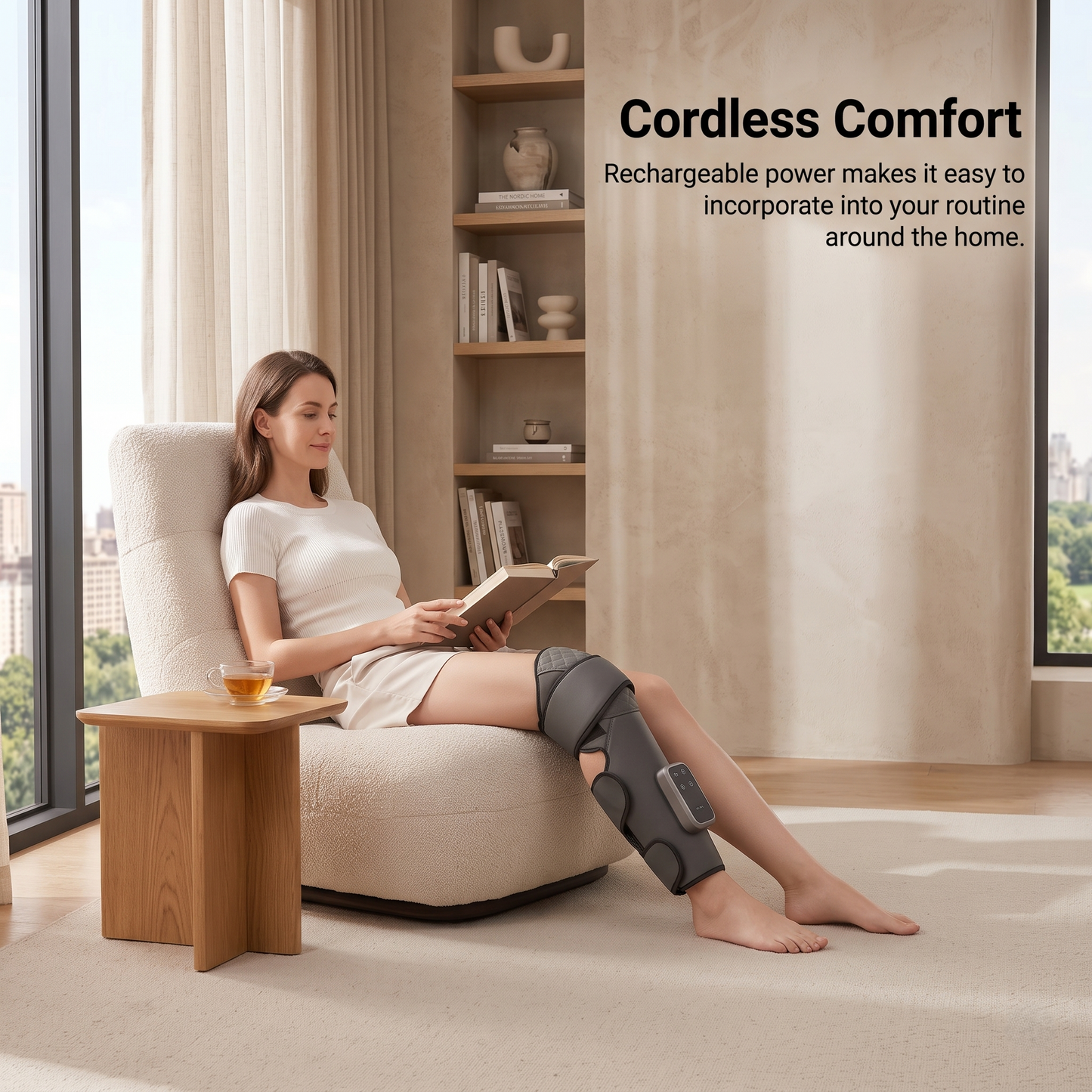 Cordless Heated Wraparound Leg Massager