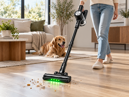 Self-Standing Cordless Vacuum Cleaner with LED Display (55kPa)