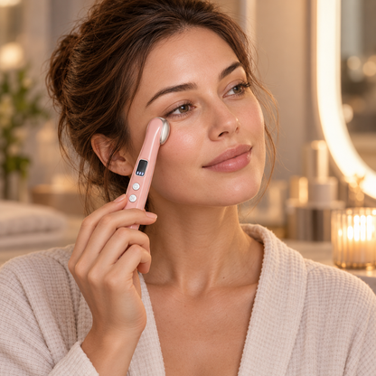 Rechargeable Heated Vibration Eye Massage Wand with 3 Modes