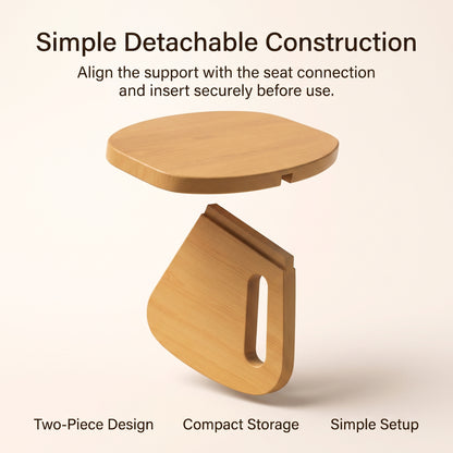 Detachable Wood Meditation Bench for Kneeling, Yoga & Mindfulness