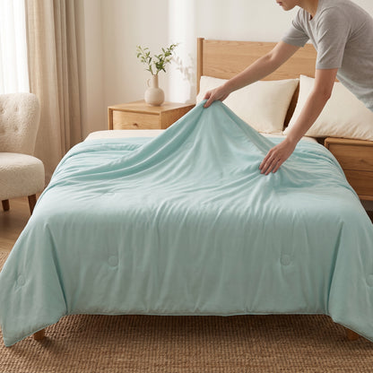 Double-Sided Cool-Touch Lightweight Summer Comforter