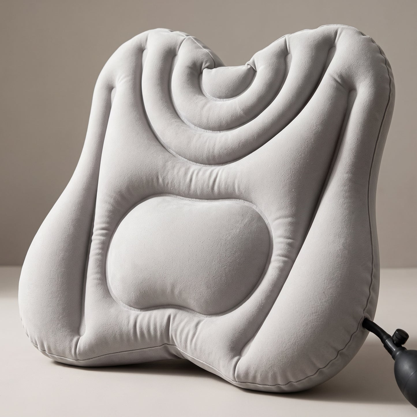Dual-Chamber Inflatable Lumbar Support Cushion for Chair & Travel