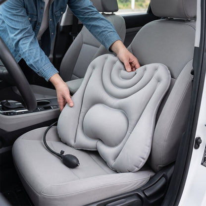 Dual-Chamber Inflatable Lumbar Support Cushion for Chair & Travel