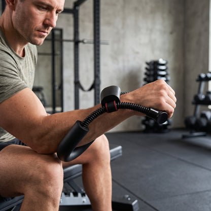 Dual-Curl Wrist & Forearm Strength Trainer with Padded Support