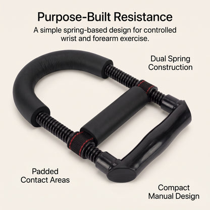 Dual-Curl Wrist & Forearm Strength Trainer with Padded Support
