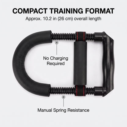 Dual-Curl Wrist & Forearm Strength Trainer with Padded Support