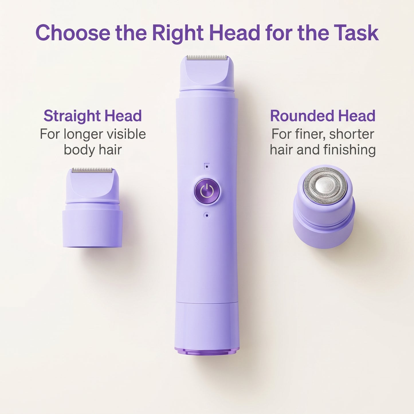 Dual-Head Women's Body & Bikini Electric Shaver