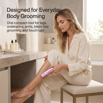 Dual-Head Women's Wet & Dry Electric Shaver & Bikini Trimmer