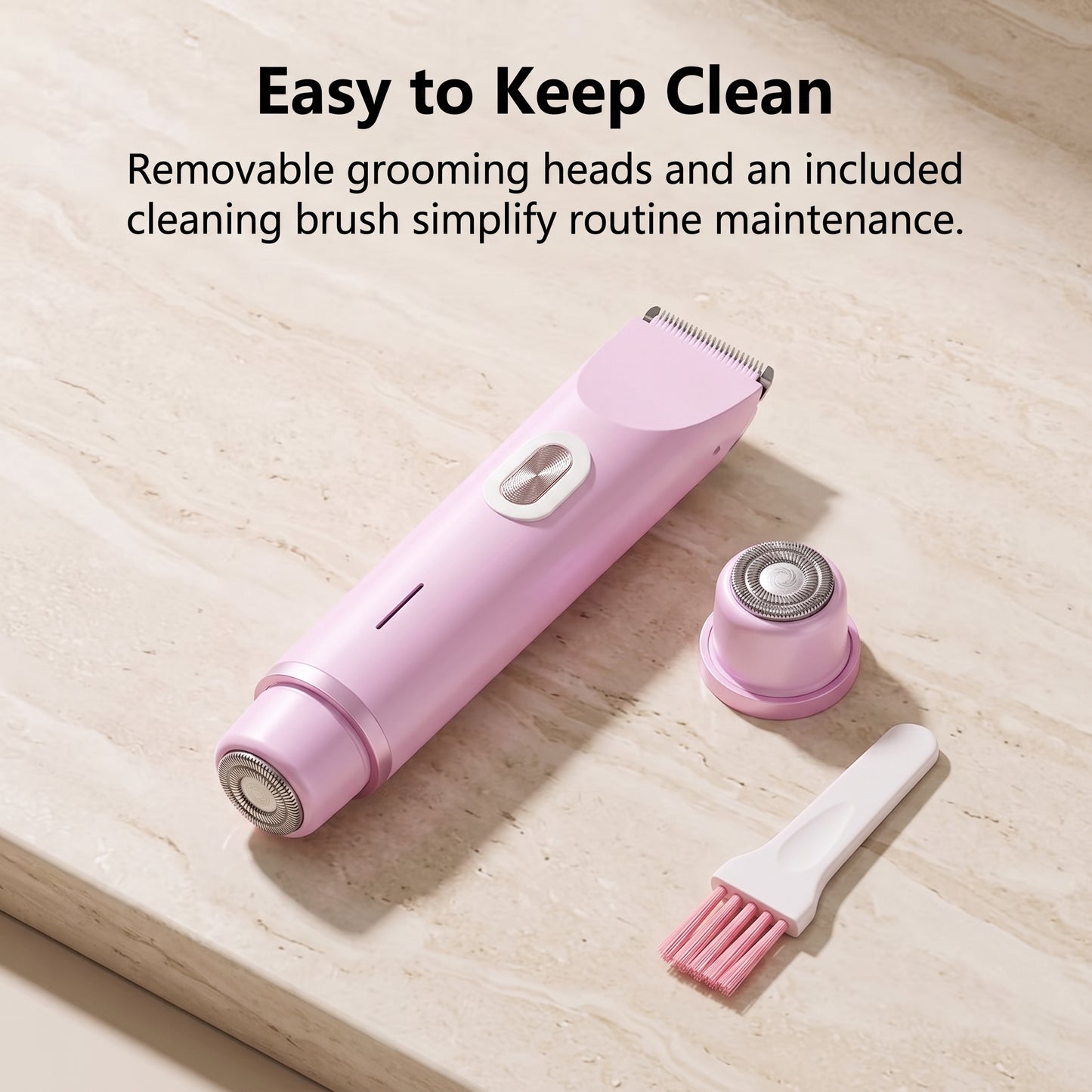 Dual-Head Women's Wet & Dry Electric Shaver & Bikini Trimmer