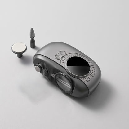 Dual-Mode Electric Nail Clipper with Magnifier & Polishing Heads
