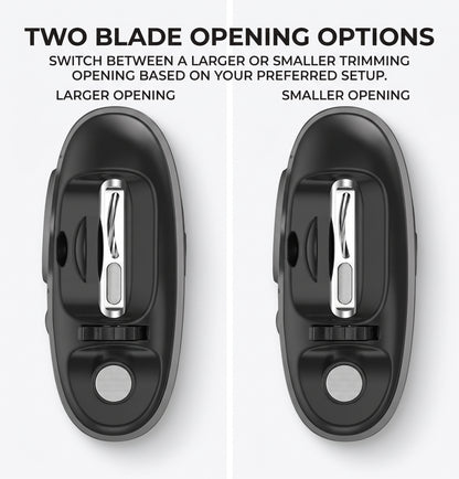 Dual-Mode Electric Nail Clipper with Magnifier & Polishing Heads