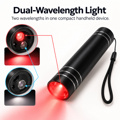 Rechargeable 660nm & 850nm Handheld Red Light Device