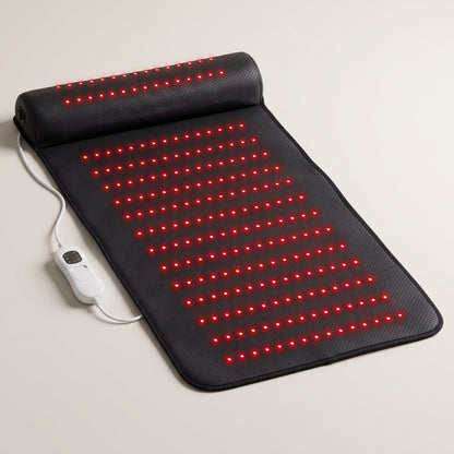 Dual-Wavelength Red Light Therapy Mat with Neck Support