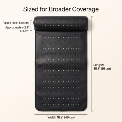 Dual-Wavelength Red Light Therapy Mat with Neck Support