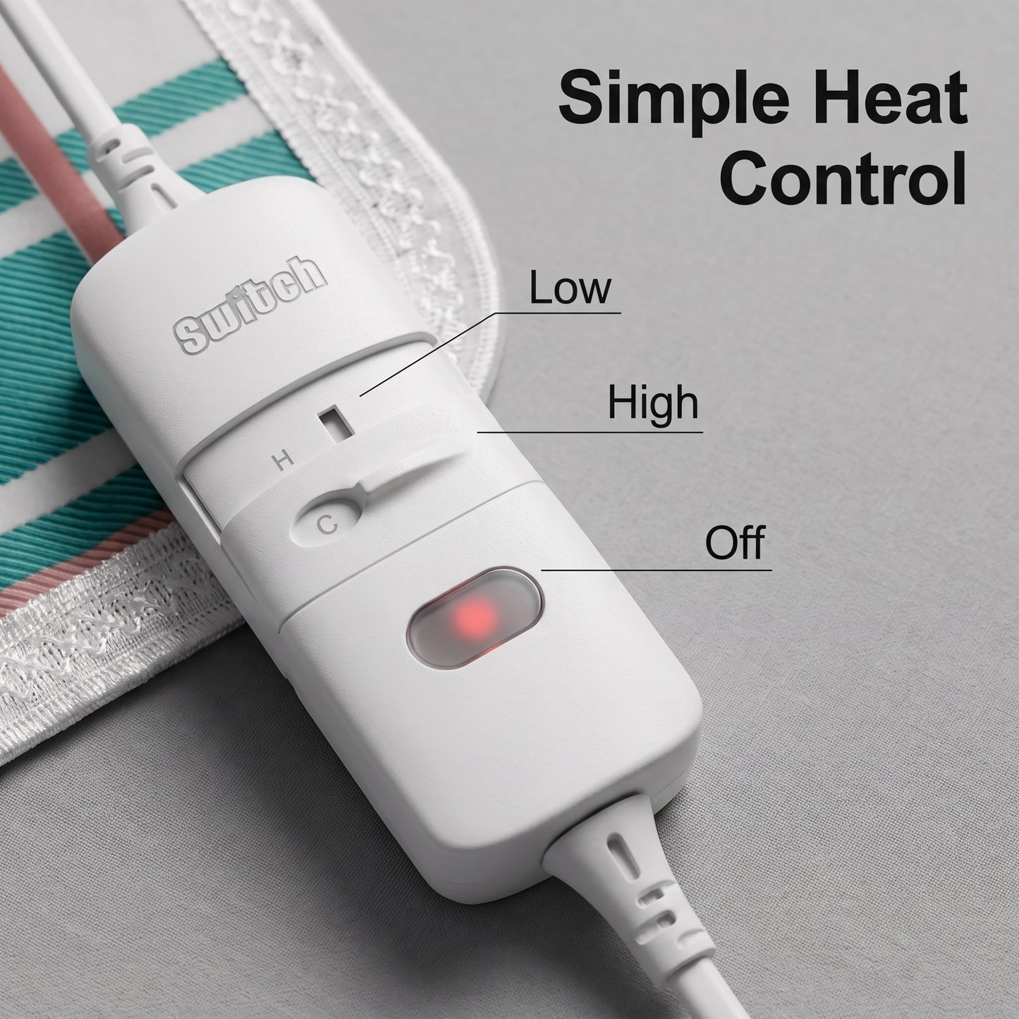 Electric Heated Underblanket with Two Heat Settings