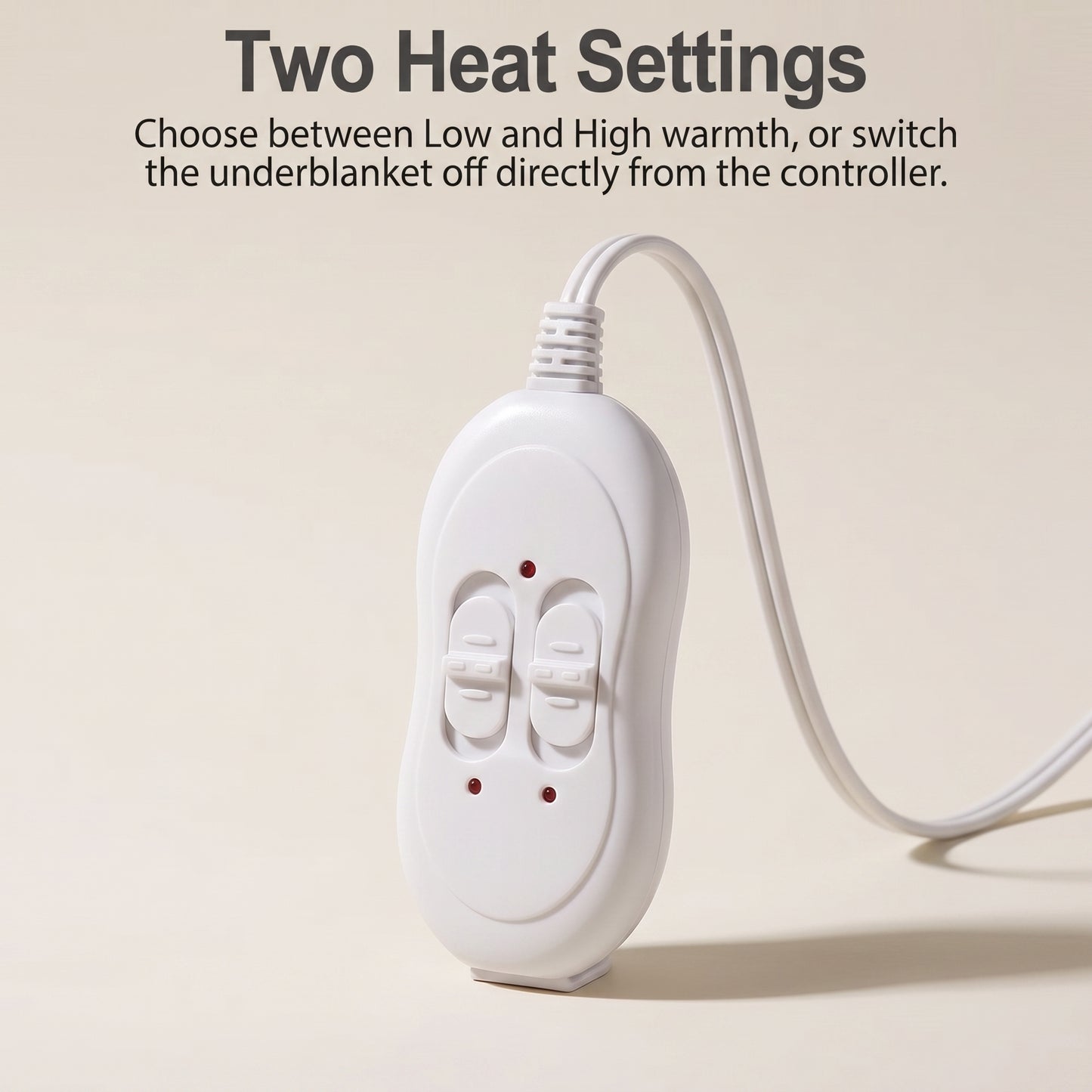 Electric Heated Underblanket with Two Heat Settings