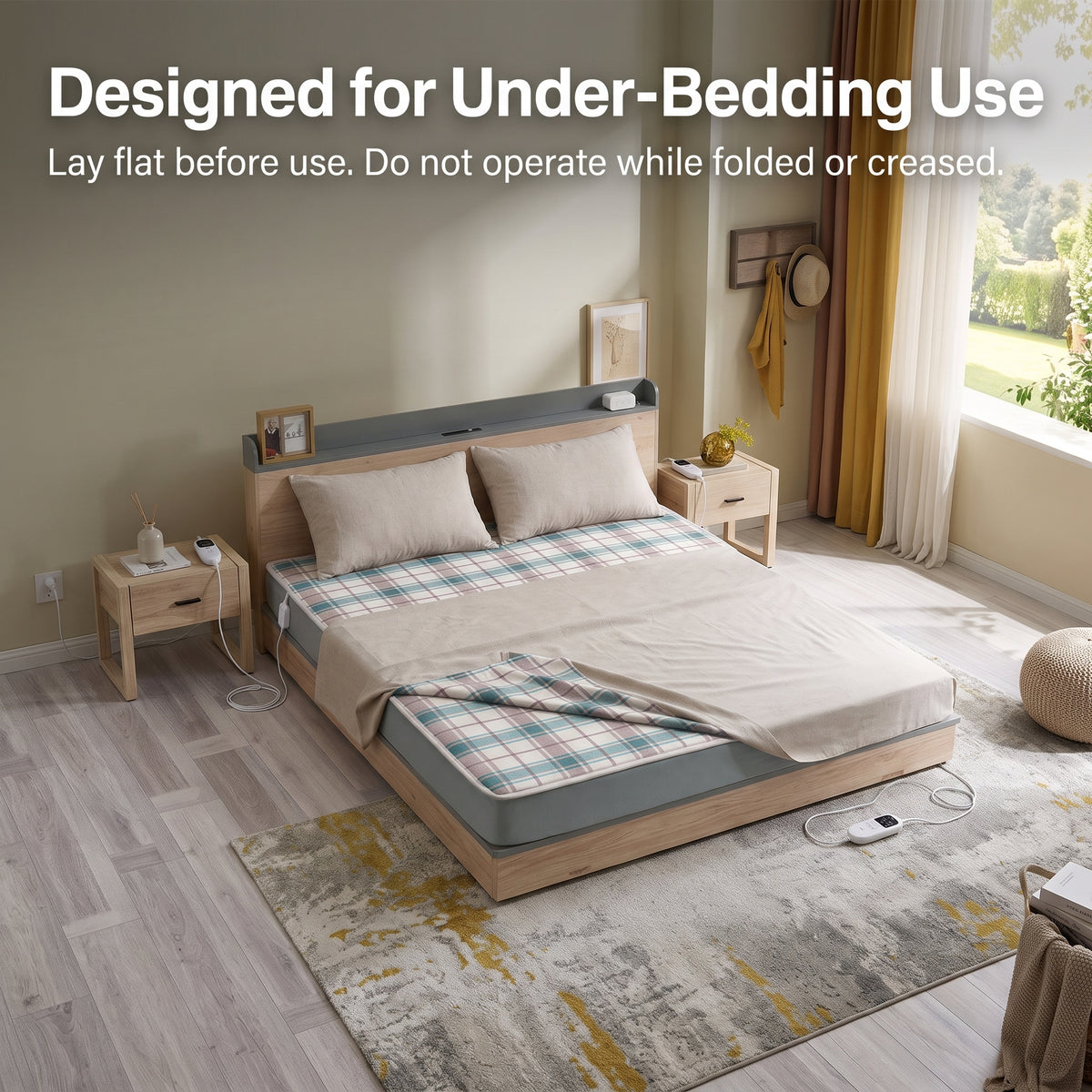 Electric Heated Underblanket with Two Heat Settings