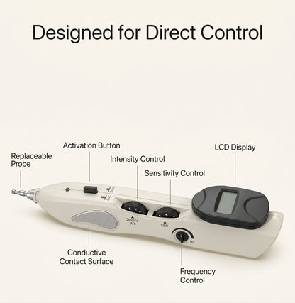 Electronic Meridian Point Detection Pen with Adjustable Sensitivity