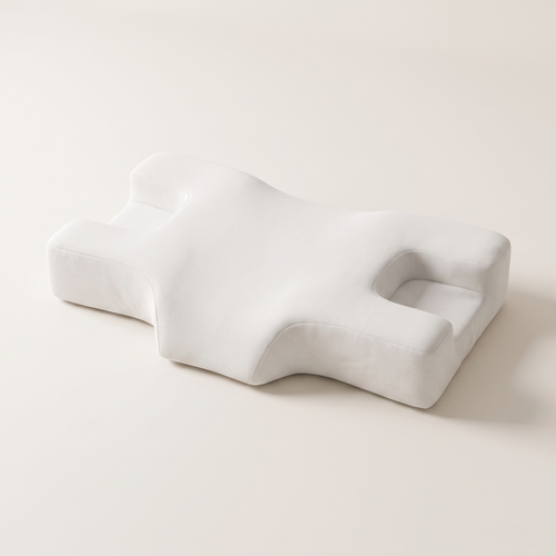 Ergonomic Memory Foam Side Sleeper Face & Neck Support Pillow