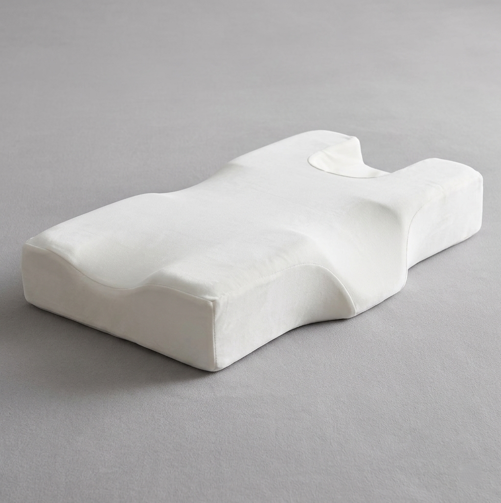 Ergonomic Memory Foam Side Sleeper Face & Neck Support Pillow