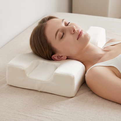 Ergonomic Memory Foam Side Sleeper Face & Neck Support Pillow