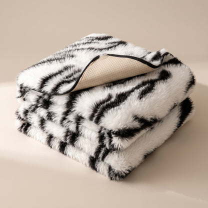 Faux Mink Plush Anti-Slip Sofa Cover Throw