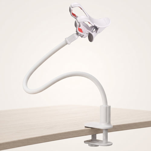 Flexible Gooseneck Phone Holder with Bed & Desk Clamp