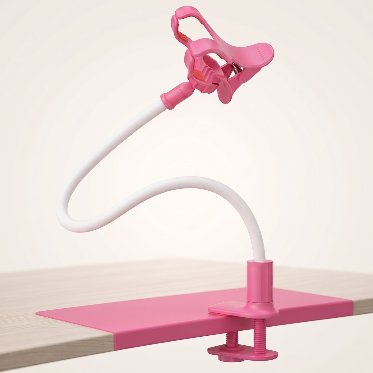 Flexible Gooseneck Phone Holder with Bed & Desk Clamp