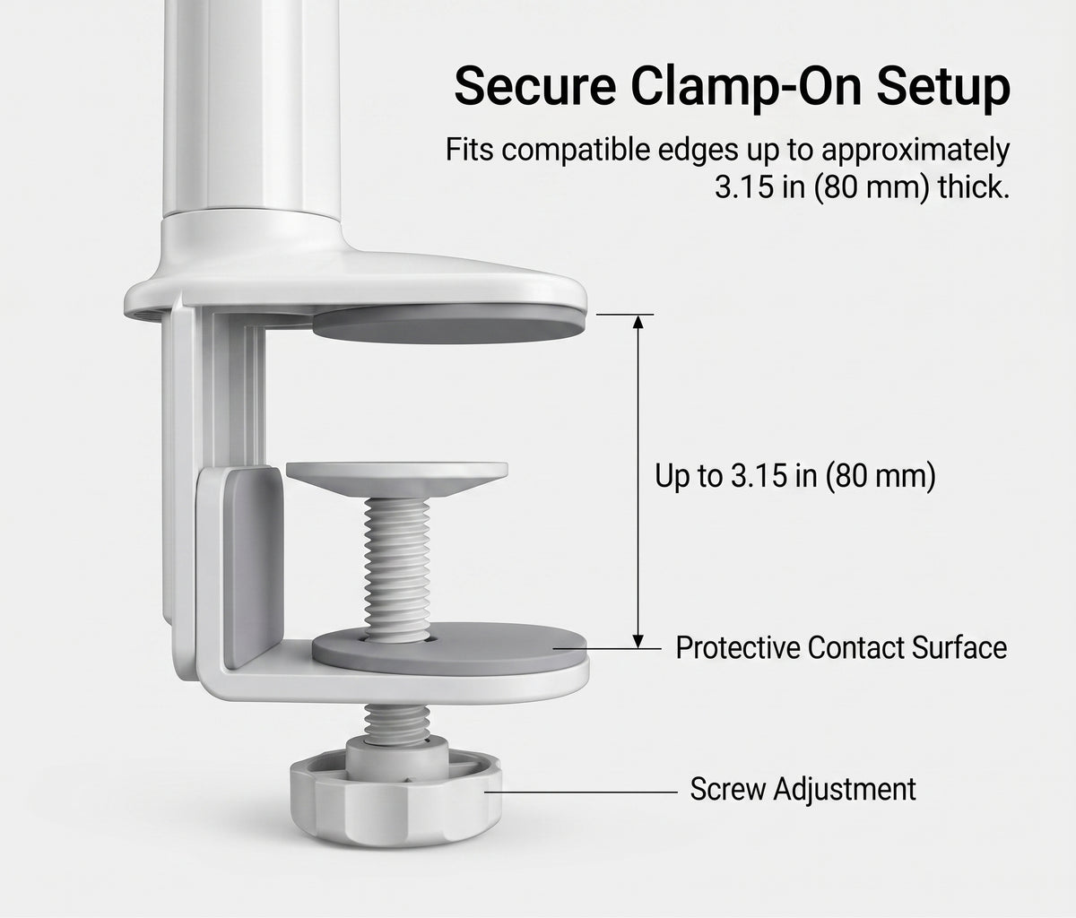 Flexible Gooseneck Phone Holder with Bed & Desk Clamp
