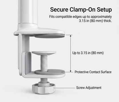 Flexible Gooseneck Phone Holder with Bed & Desk Clamp
