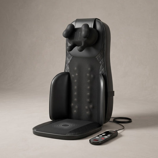 Full-Body Massage Chair Pad with Adjustable Neck Kneading, Heat & Seat Vibration