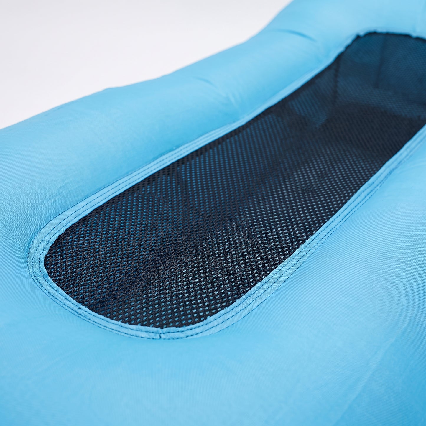 Full-Length Inflatable Lounger Sofa with Breathable Mesh Center
