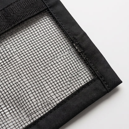 Full Magnetic Fiberglass Mesh Self-Closing Door Screen Curtain