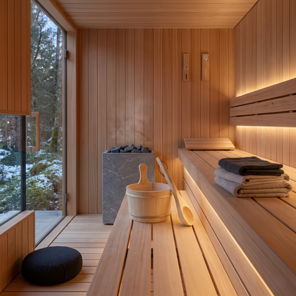 Premium Sauna Water Bucket & Ladle