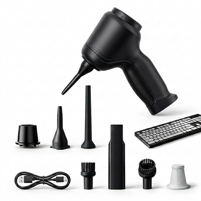 Cordless Precision Cleaning Tool – Compact Handheld Vacuum & Air Blower for Desks & Devices