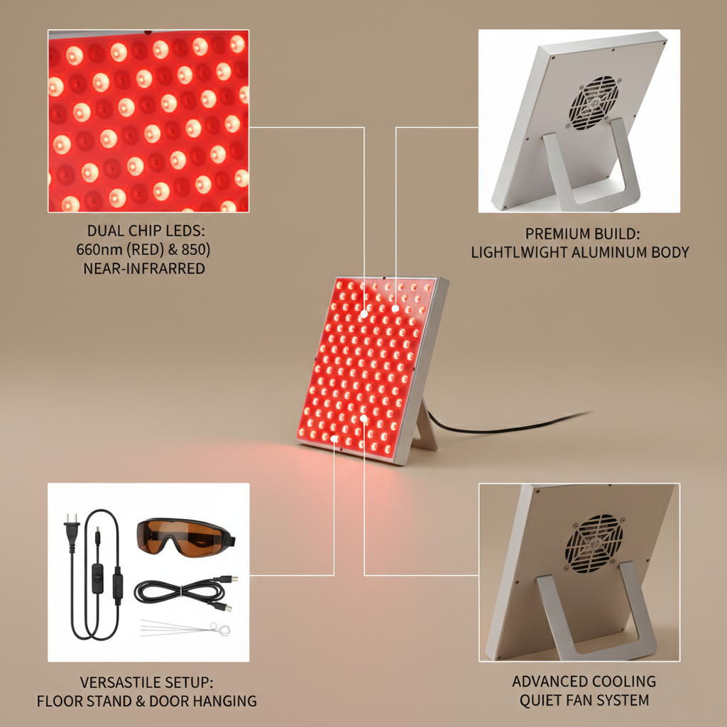 LED Red Light Panel for Daily Wellness & Relaxation