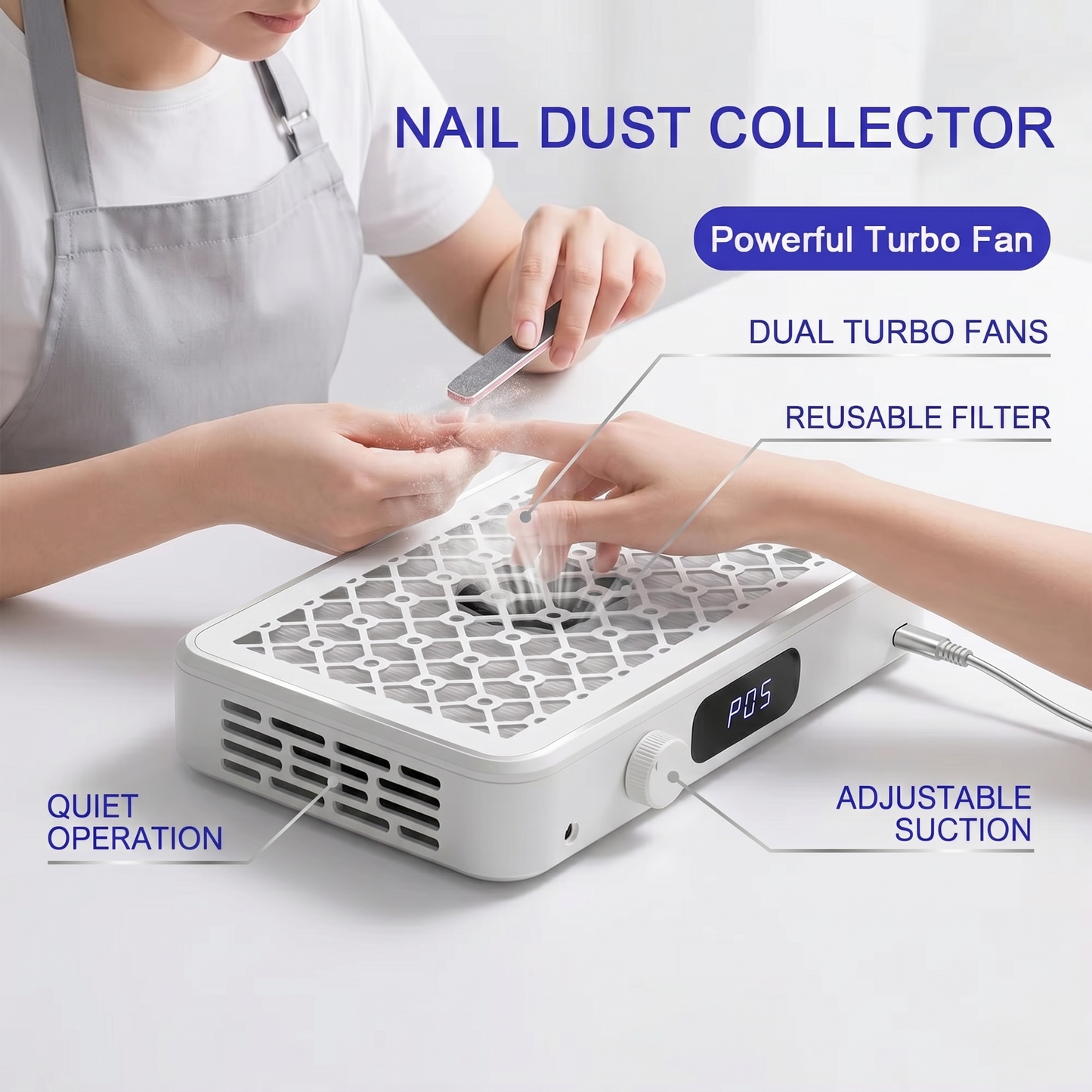 Kovelli™ Pro Nail Dust Collector