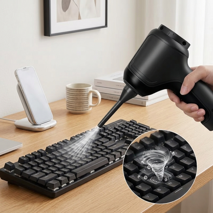 Cordless Precision Cleaning Tool – Compact Handheld Vacuum & Air Blower for Desks & Devices